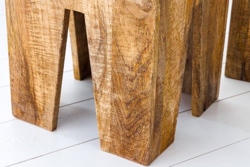 Odkladací stolík 2 ks DAMASEN Dekorhome - DEKOR: Sheeshamové dřevo