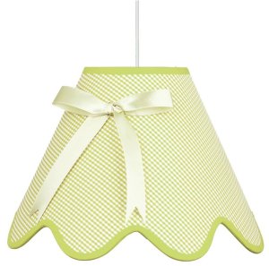 Závěsná lampa Lola s pistáciovou mašlí