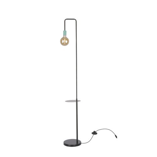 Stojacia lampa Vipera v čierno-zelenej farbe