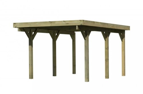 Dřevěný přístřešek / carport CLASSIC 1A Dekorhome