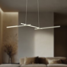 Závesné chrómové svietidlo APETI THASOS LED 23W 103cm