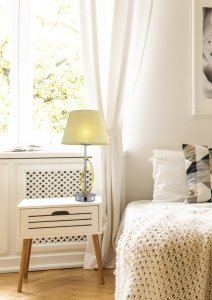 Stolní lampa, chrom/zlaté stínidlo, 60 W, Diva