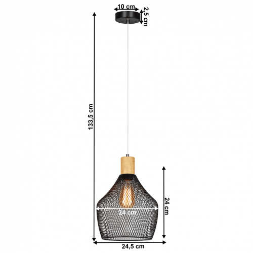 Závěsná lampa KOLEN