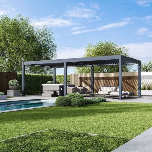 Elektrická bioklimatická pergola PRESTIGE 8x4 m