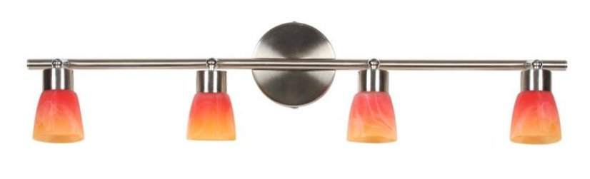 Drops Strip 4*40W G9 matný nikel dúha