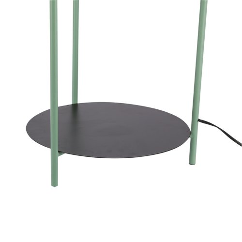 Čierno-zelená stojaca lampa Walk