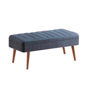 Lavica Vina 1048 - 2 - Walnut, Dark Blue
