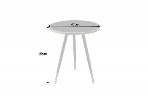 Konferenční stolek PALLAS Dekorhome - PRŮMĚR: 45 cm