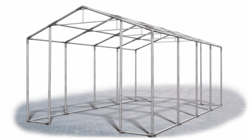 Garážový stan 6x8x3,5m střecha PVC 560g/m2 boky PVC 500g/m2 konstrukce ZIMA