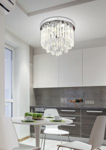 LED stropní lampa 28cm ATELLA CHROM