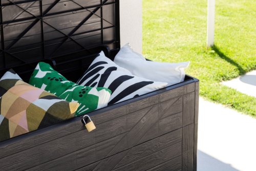 Zahradní úložný box WOOD 420 l
