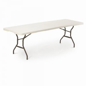 Skladací stôl 244 cm biela / čierna Dekorhome
