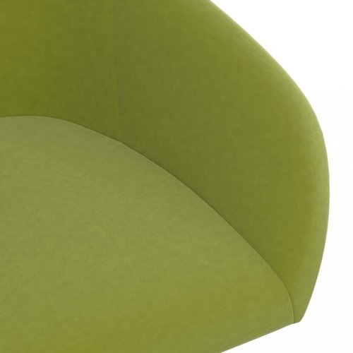 Otočná jídelní židle samet / kov Dekorhome - BAREVNÁ VARIANTA: Tmavě zelená