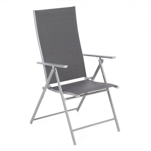Set zahradních polohovacích židlí se stolkem 3 ks - BAREVNÁ VARIANTA: Stříbrná / taupe