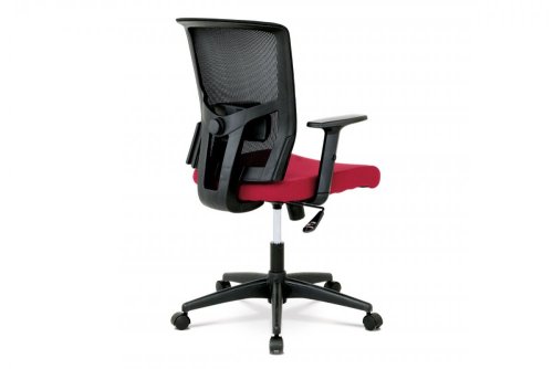 Kancelárska stolička KA-B1012 látka / plast - BAREVNÁ VARIANTA: Vínová