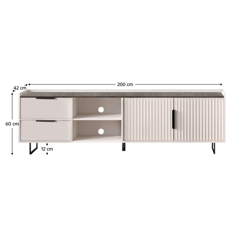 TV stolek FRESIO RTV2D2S