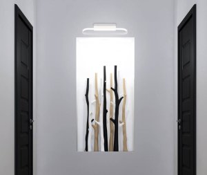 Nástěnná lampa do koupelny bílá LED lampa 15W 4000K kryt