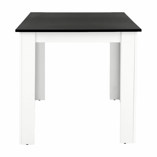 Jídelní stůl 120x80 KRAZ - BAREVNÁ VARIANTA: Černá / bílá