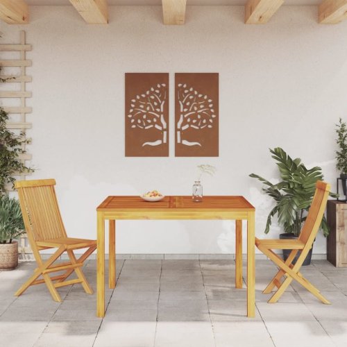 Zahradní jídelní stůl 110 x 110 x 75 cm masivní akáciové dřevo