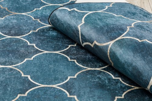 Kusový koberec ANDRE Maroccan trellis 1181 blue 80x150 cm
