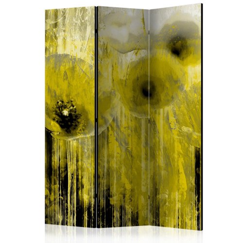 Paraván Yellow madness Dekorhome - ROZMER: 135x172 cm (3-dielny)