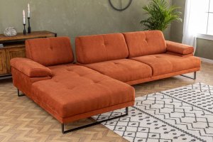 Rohová sedacia súprava / Rohová pohovka Mustang Small Left - Orange