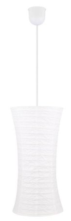 Závesná lampa z bieleho papiera, nastaviteľná, 60W E27 Tai