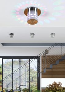 Hliníkové stropní LED svítidlo 3W SMD RGB SA-11