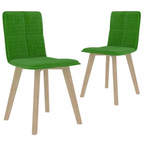 Jídelní židle 2 ks látka / buk Dekorhome - BAREVNÁ VARIANTA: Zelená