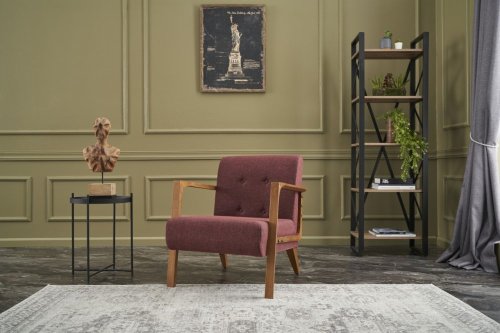 Kreslo ušiak Kemer - Claret Red