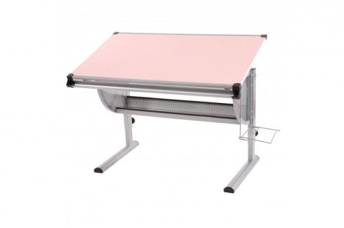 Dětský psací stůl WH6506  růžový Dekorhome - VYPRODÁNO