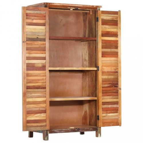 Policová šatní skříň dřevo Dekorhome - DEKOR: Recyklované dřevo