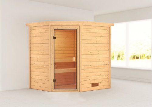 Interiérová fínska sauna 195 x 169 cm Dekorhome