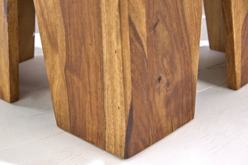 Odkládací stolek 2 ks DAMASEN Dekorhome - DEKOR: Mangovníkové drevo