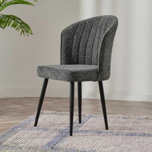 Súprava stoličiek (2 kusy) Rubi - Anthracite, Black