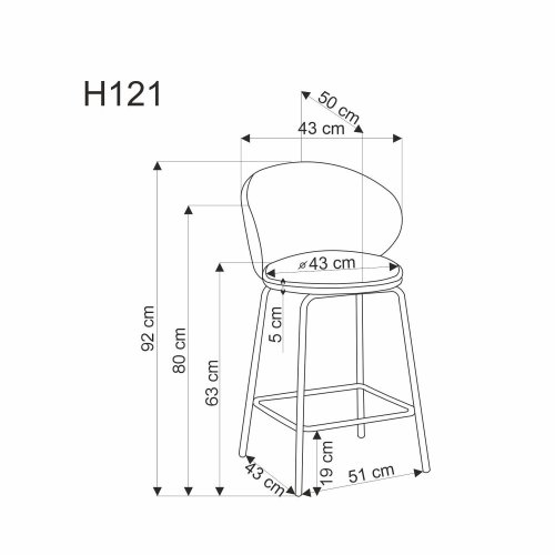 Barová židle H121