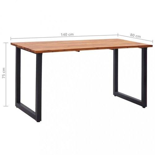 Zahradní stůl hnědá / černá Dekorhome - ROZMĚR: 160x80x75 cm