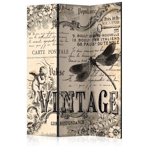 Paraván - Vintage Correspondence [Room Dividers]