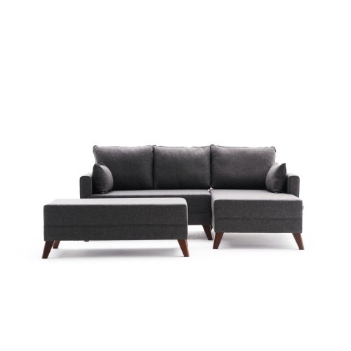 Rohová rozkladacia pohovka Bella Mini Corner Sofa Right - Anthracite