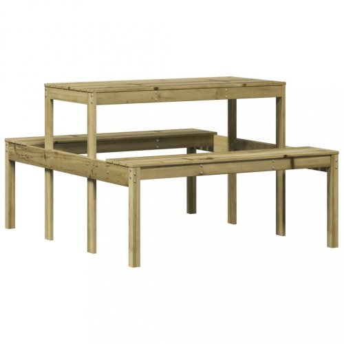 Piknikový stůl 110 x 134 x 75 cm impregnovaná borovice