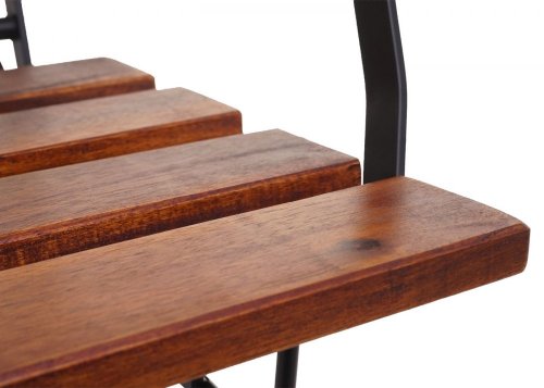 Skládací zahradní židle 2 ks Dekorhome - BAREVNÁ VARIANTA: Přírodní dřevo