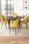 Dining Table & Chairs Set (5 Pieces) Tor - Baroque, Mustard