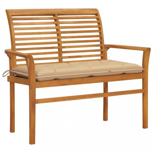 Zahradní lavice s poduškou 112 cm Dekorhome
