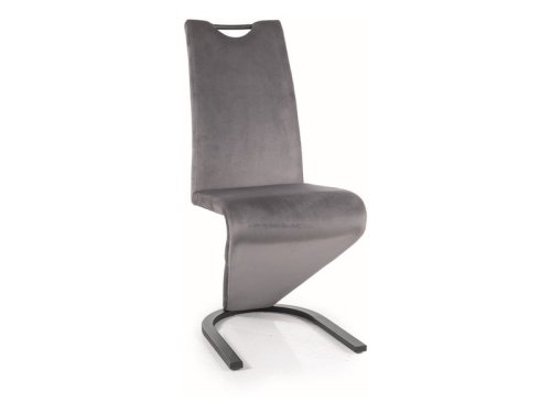 Jídelní židle H-090 VELVET - BAREVNÁ VARIANTA: Světle šedá