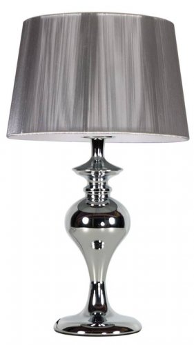 Stolní lampa GILLENIA - BAREVNÁ VARIANTA: Stříbrná / šedá