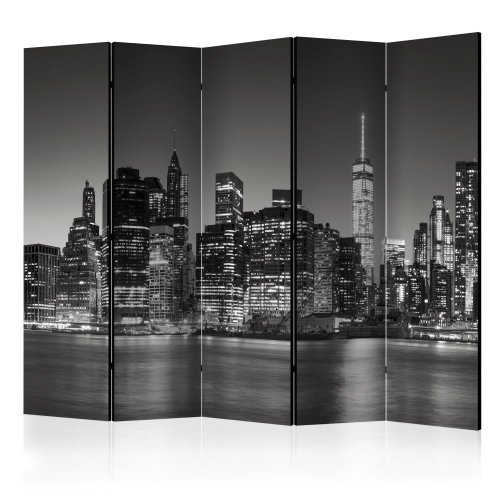 Paraván New York Nights Dekorhome - ROZMER: 135x172 cm (3-dielny)