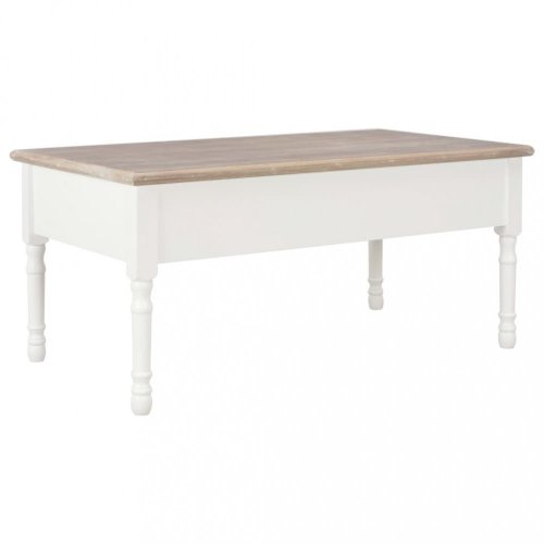 Konferenční stolek dřevo Dekorhome - BAREVNÁ VARIANTA: Bílá