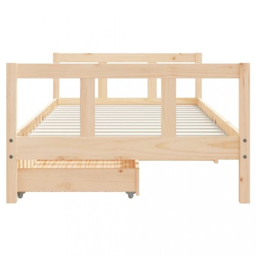 Dětská postel se zásuvkami 90 x 190 cm masivní borové dřevo