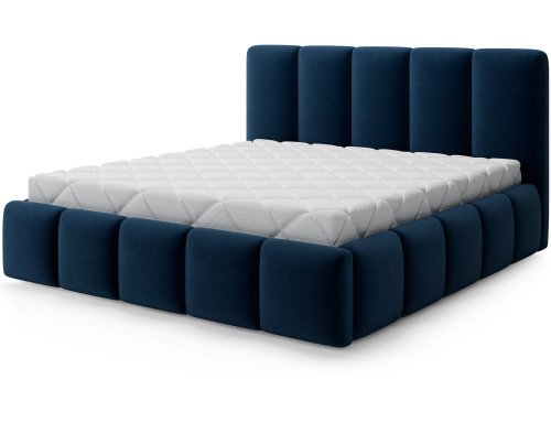 Posteľ Edvige + Drevený rám + Štandardný zdvih + kontajner 180x200