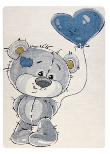 Dětský kusový koberec Petit E1593 Teddy bear cream 80x150 cm